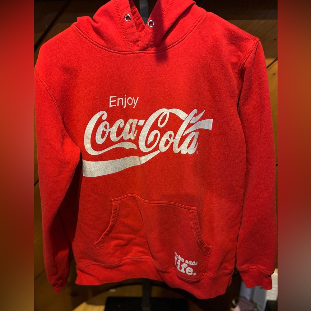Coca-Cola Red Hoodie with White Logo